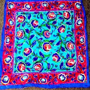 Express floral MADE IN ITALY y2k/90s vintage floral scarf